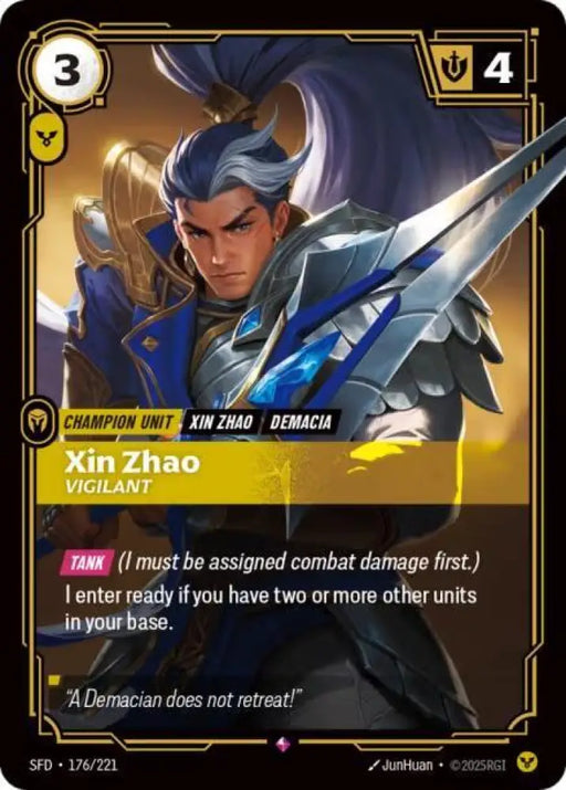 Xin Zhao - Vigilant (176/221) [Spiritforged]