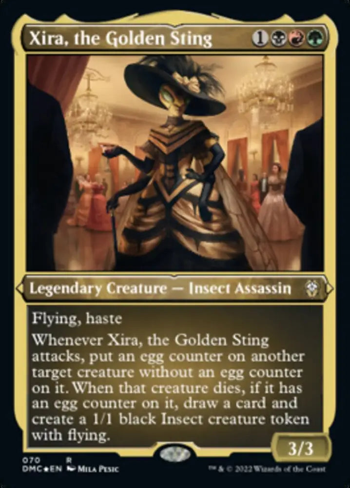 Xira the Golden Sting (Foil Etched) [Dominaria United Commander] - MTG Single