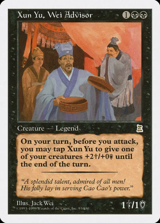 Xun Yu Wei Advisor [Portal Three Kingdoms] - MTG Single