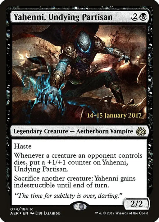 Yahenni Undying Partisan [Aether Revolt Prerelease Promos] - MTG Single
