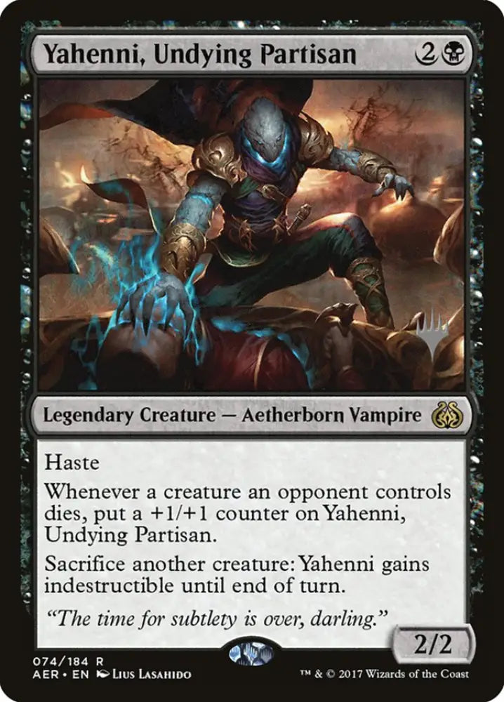 Yahenni Undying Partisan (Promo Pack) [Aether Revolt Promos] - MTG Single