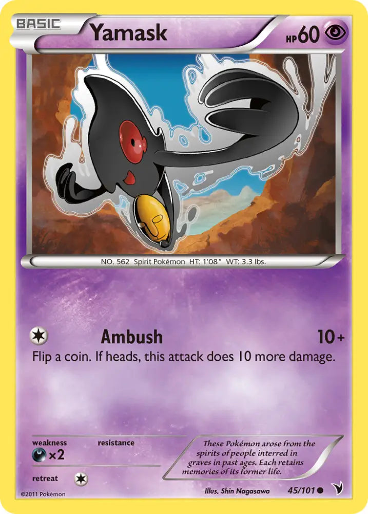 Yamask (45/101) [Black & White: Noble Victories] - Pokemon Single