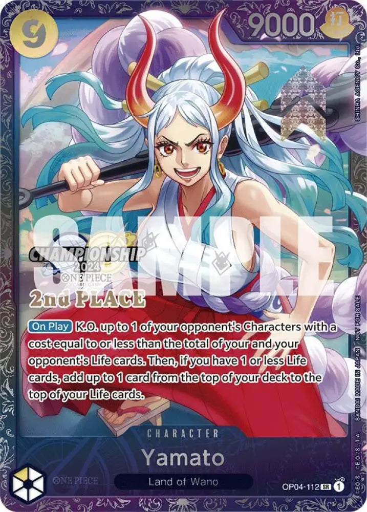 Yamato (Championship 2024 Finals 2nd Place) (OP04-112) [One Piece Promotion Cards]