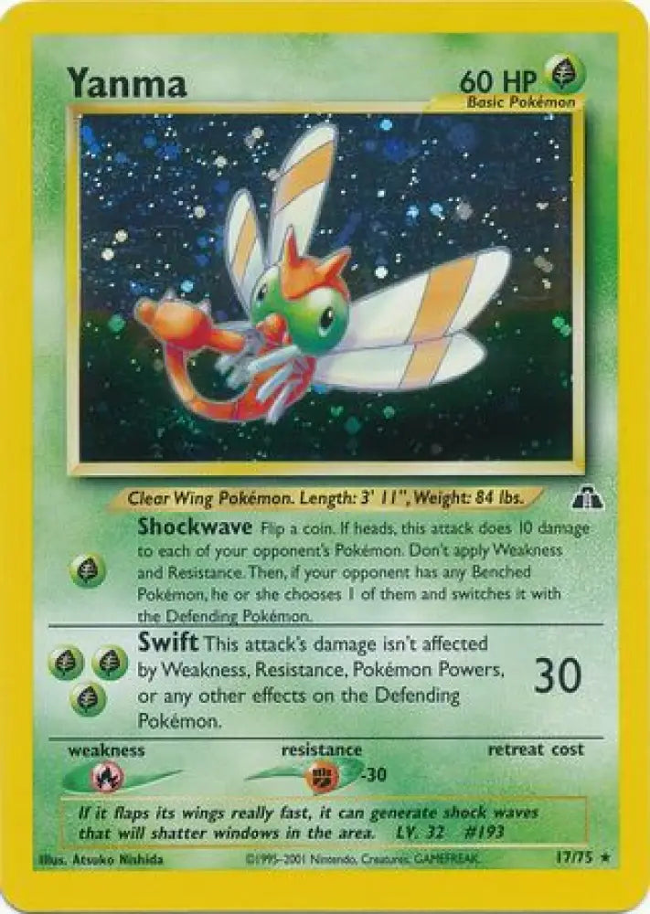 Yanma (17/75) [Neo Discovery Unlimited] - Pokemon Single