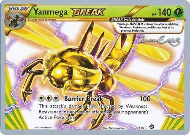 Yanmega BREAK (8/114) (Bebe - Jesper Eriksen) [World Championships 2016] - Pokemon Single