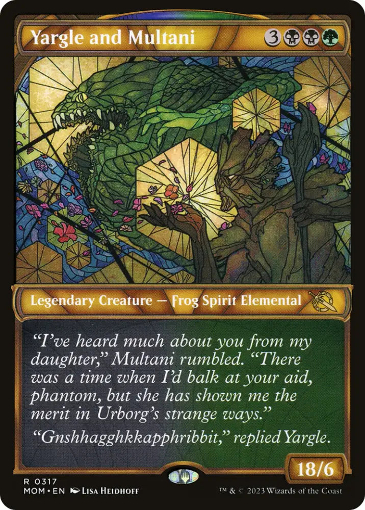 Yargle and Multani (Showcase Planar Booster Fun) [March of the Machine] - MTG Single