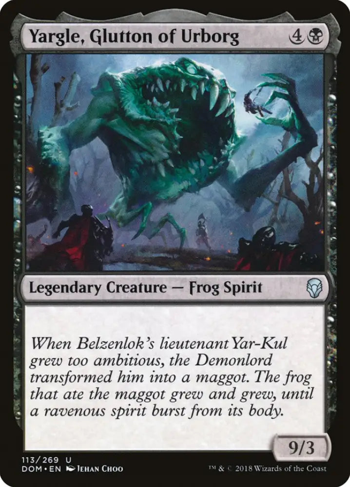 Yargle Glutton of Urborg [Dominaria] - MTG Single