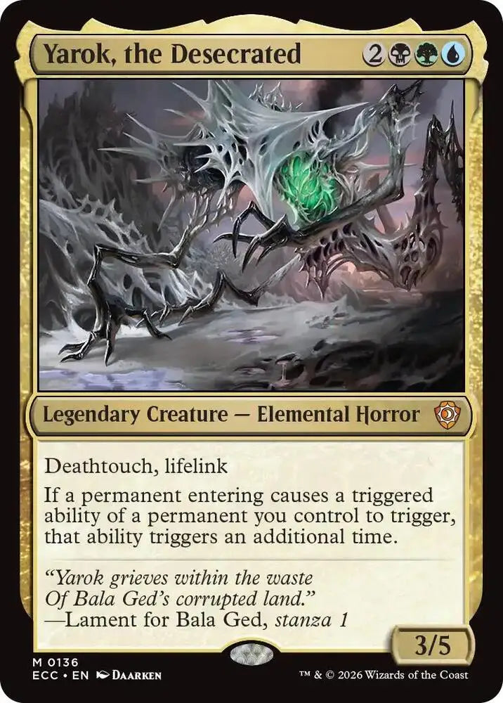 Yarok, the Desecrated (136) [Lorwyn Eclipsed Commander]