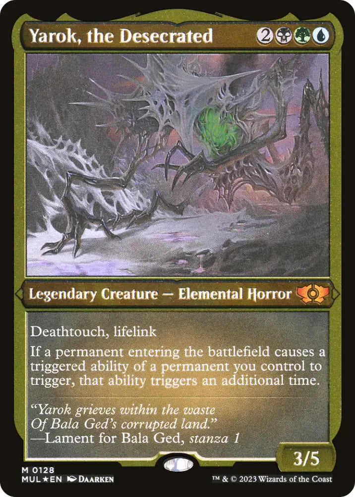 Yarok the Desecrated (Foil Etched) [Multiverse Legends] - MTG Single