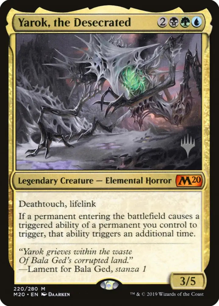 Yarok the Desecrated (Promo Pack) [Core Set 2020 Promos] - MTG Single