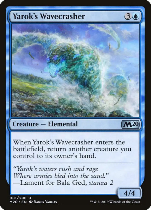 Yarok’s Wavecrasher [Core Set 2020] - MTG Single
