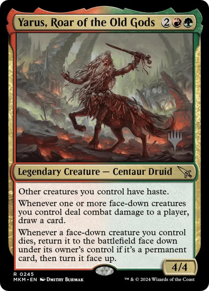 Yarus Roar of the Old Gods (Promo Pack) [Murders at Karlov Manor Promos] - MTG Single