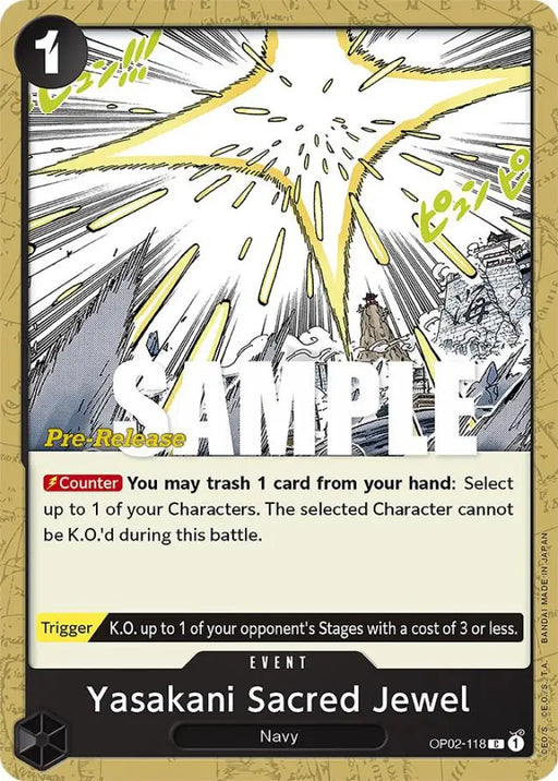 Yasakani Sacred Jewel (OP02-118) [Paramount War Pre-Release Cards]