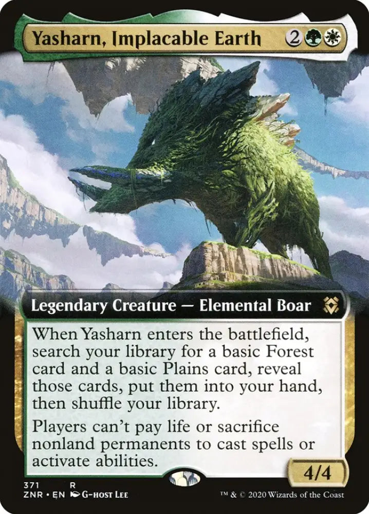 Yasharn Implacable Earth (Extended Art) [Zendikar Rising] - MTG Single