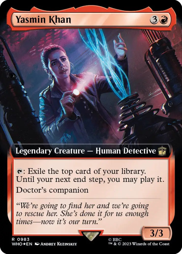 Yasmin Khan (Extended Art) (Surge Foil) [Doctor Who] - MTG Single