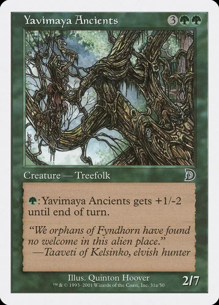 Yavimaya Ancients (Druid Art) [Deckmasters] - MTG Single
