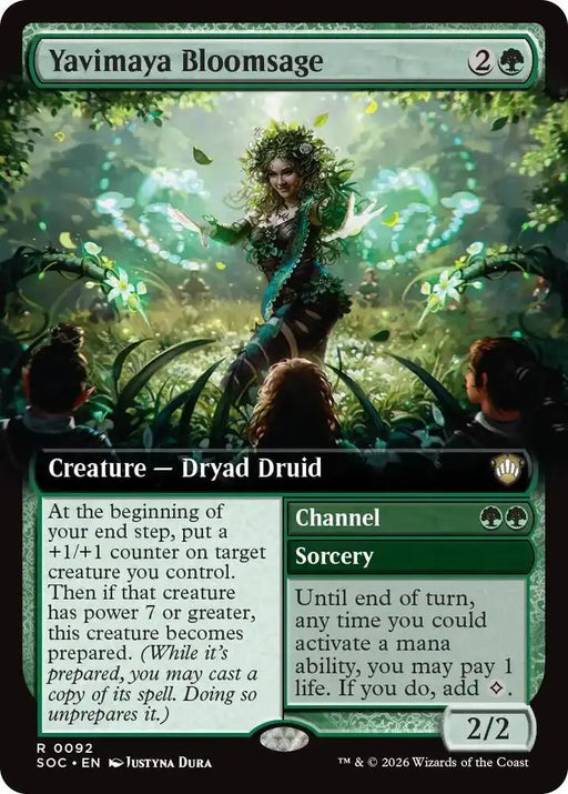 Yavimaya Bloomsage (Extended Art) (92) [Secrets of Strixhaven Commander]