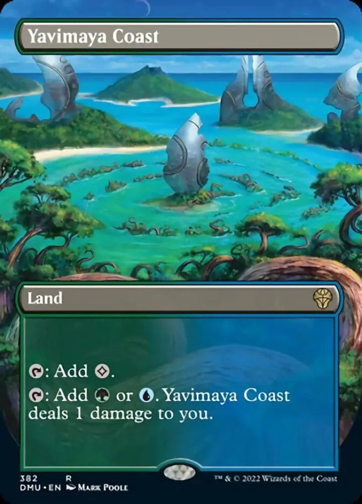 Yavimaya Coast (Borderless Alternate Art) [Dominaria United] - MTG Single