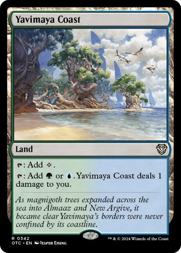 Yavimaya Coast [Outlaws of Thunder Junction Commander] - MTG Single