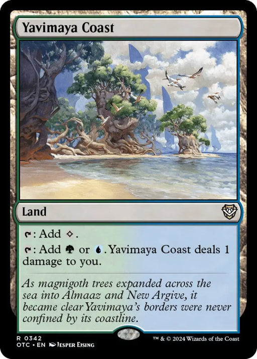 Yavimaya Coast [Outlaws of Thunder Junction Commander] - MTG Single