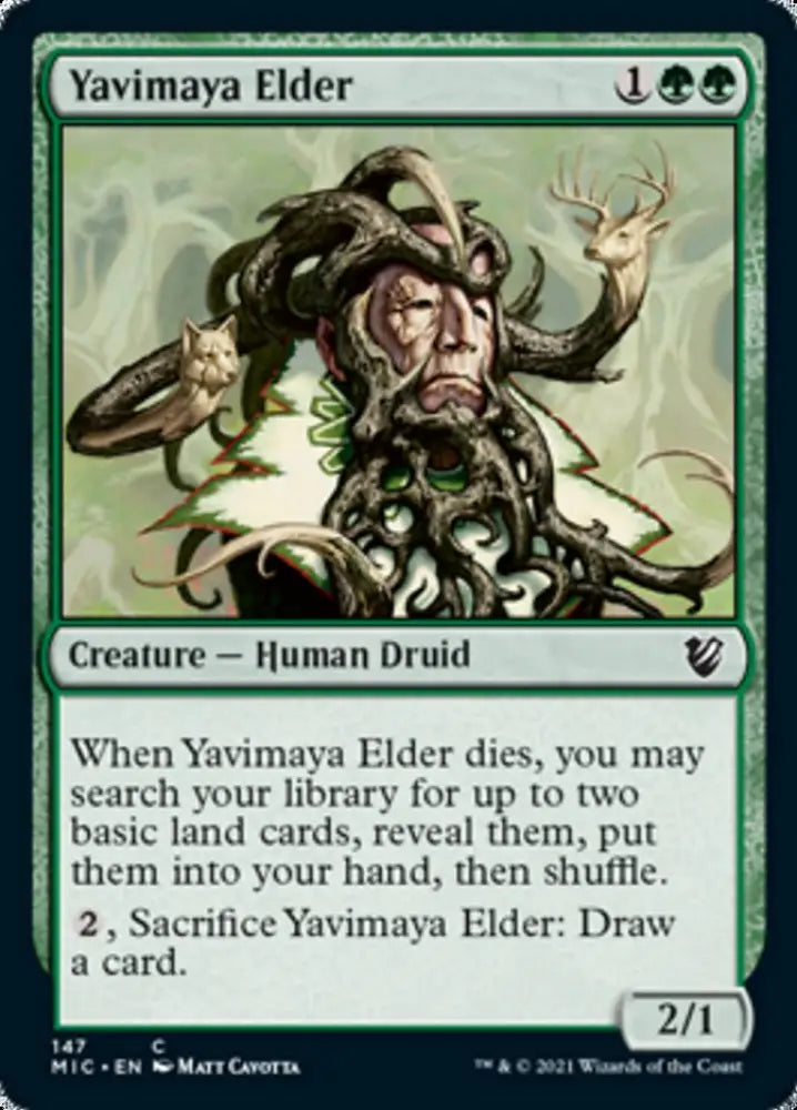 Yavimaya Elder [Innistrad: Midnight Hunt Commander] - MTG Single