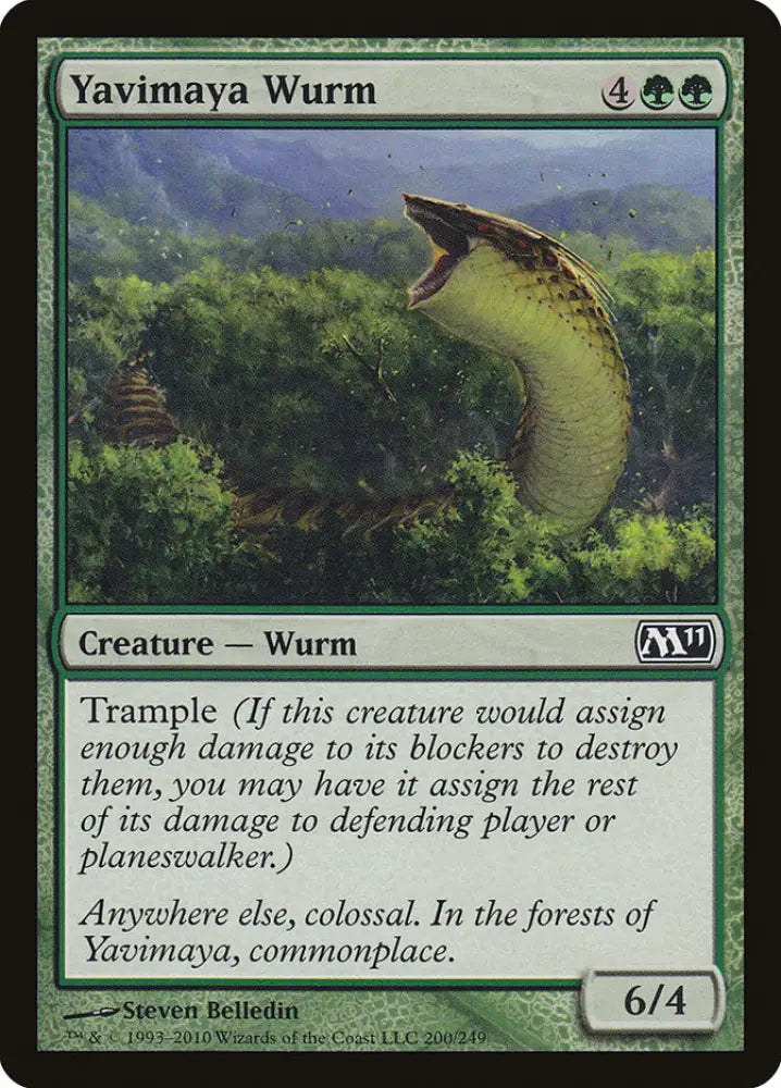 Yavimaya Wurm [Magic 2011] - MTG Single