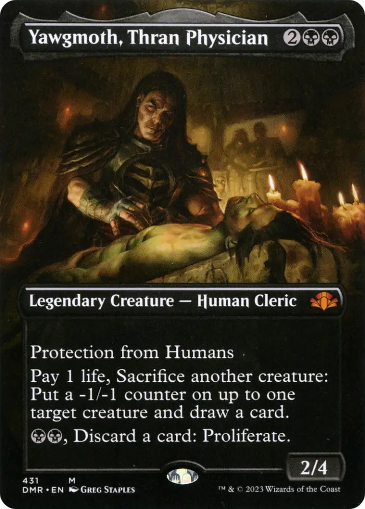 Yawgmoth Thran Physician (Borderless Alternate Art) [Dominaria Remastered] - MTG Single