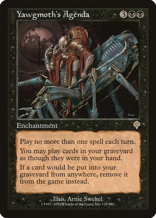 Yawgmoth’s Agenda [Invasion] - MTG Single