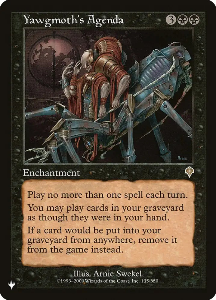 Yawgmoth’s Agenda [The List] - MTG Single