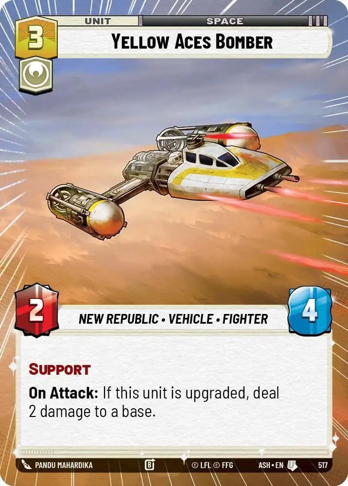 Yellow Aces Bomber (Hyperspace) (517) [Ashes of the Empire]