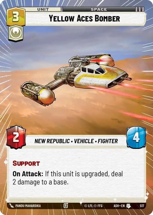 Yellow Aces Bomber (Hyperspace) (517) [Ashes of the Empire]