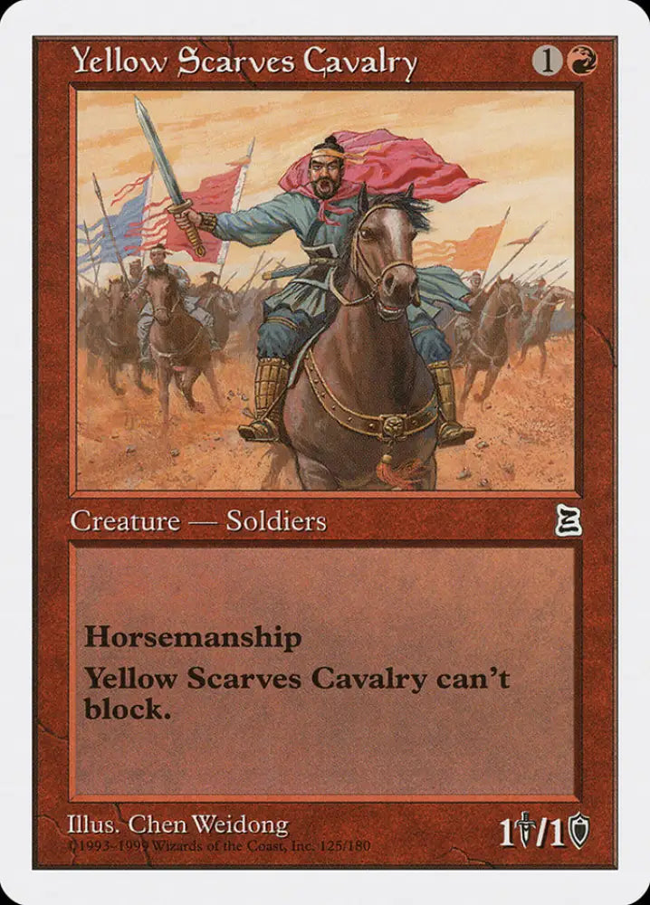 Yellow Scarves Cavalry [Portal Three Kingdoms] - MTG Single