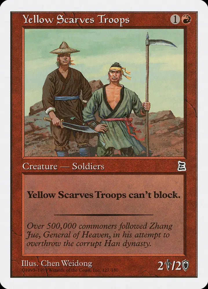 Yellow Scarves Troops [Portal Three Kingdoms] - MTG Single