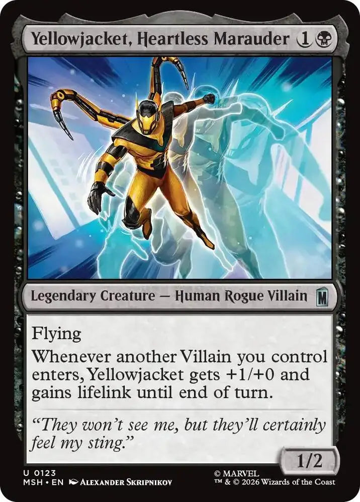Yellowjacket, Heartless Marauder (123) [Marvel Super Heroes]