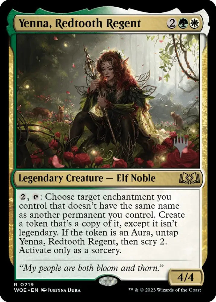 Yenna Redtooth Regent (Promo Pack) [Wilds of Eldraine Promos] - MTG Single