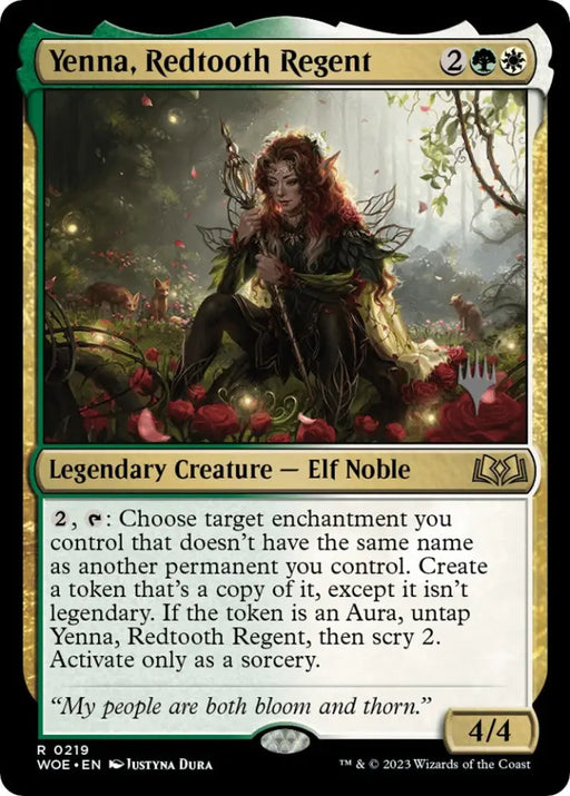 Yenna Redtooth Regent (Promo Pack) [Wilds of Eldraine Promos] - MTG Single