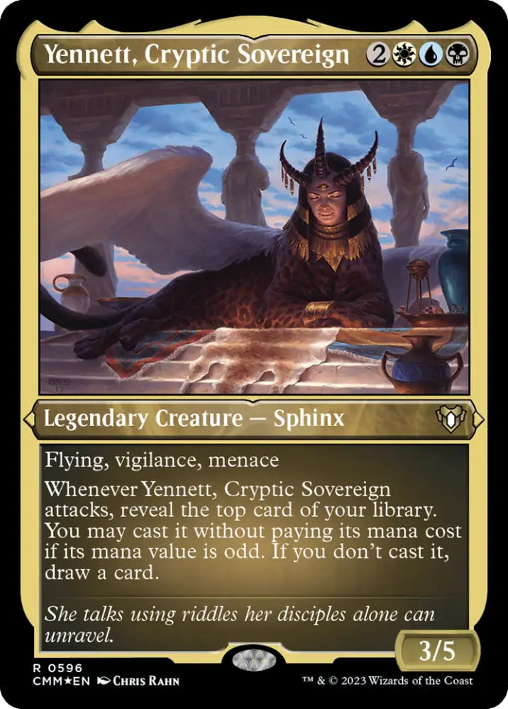 Yennett Cryptic Sovereign (Foil Etched) [Commander Masters] - MTG Single