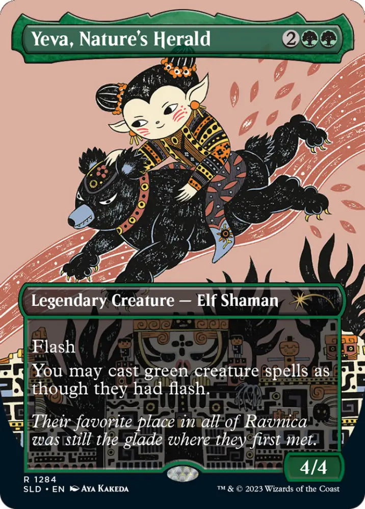Yeva Nature’s Herald (Borderless) [Secret Lair Drop Series] - MTG Single