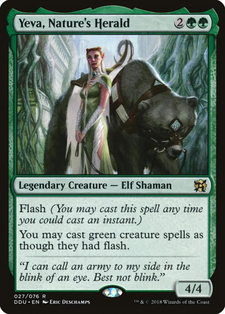 Yeva Nature’s Herald [Duel Decks: Elves vs. Inventors] - MTG Single