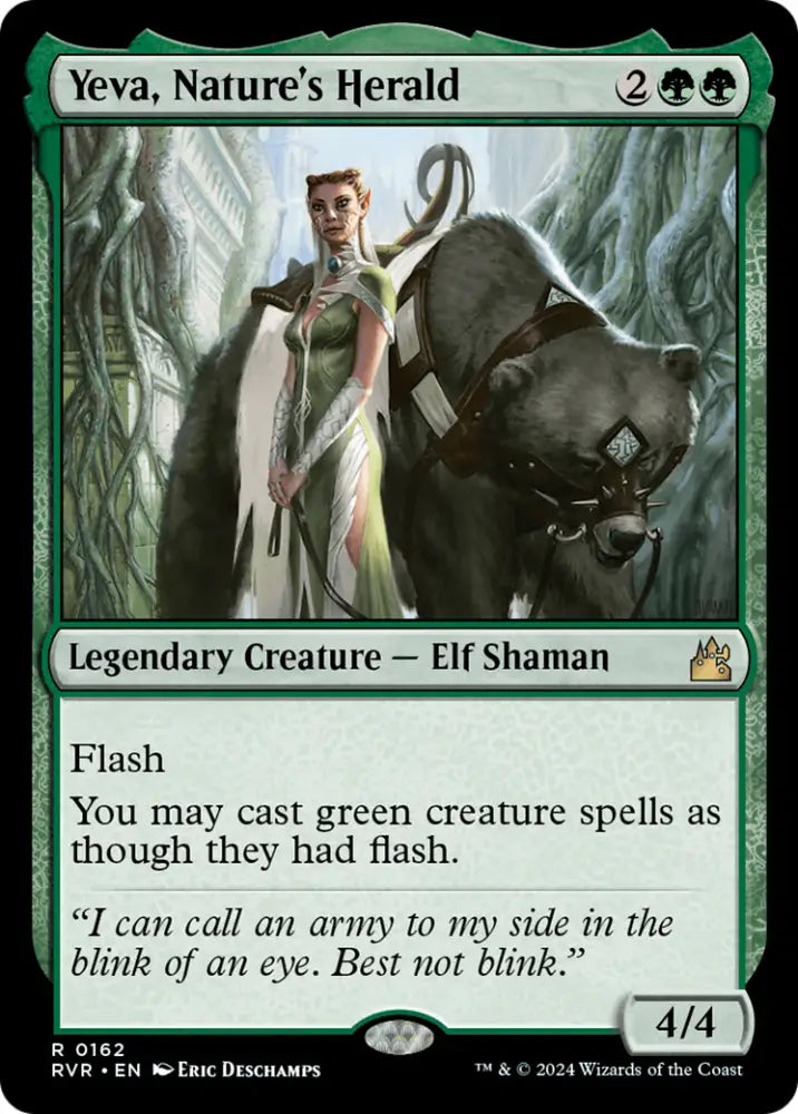 Yeva Nature’s Herald [Ravnica Remastered] - MTG Single