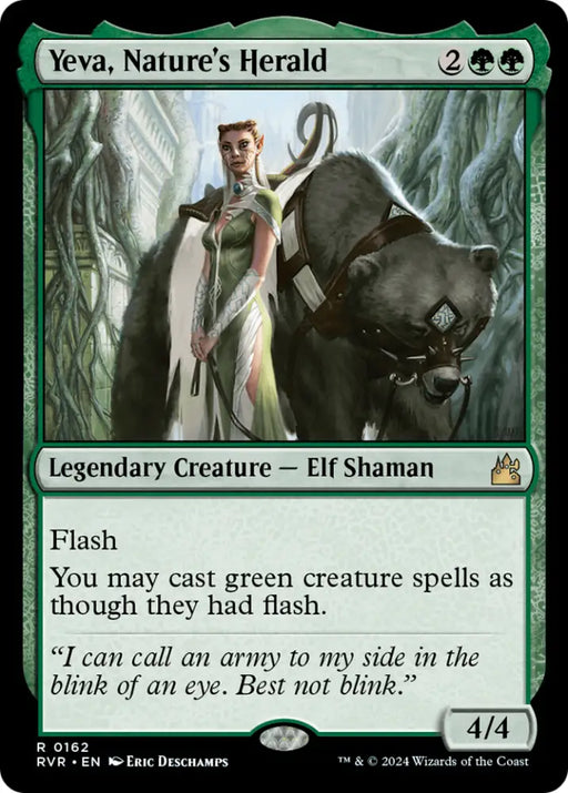 Yeva Nature’s Herald [Ravnica Remastered] - MTG Single