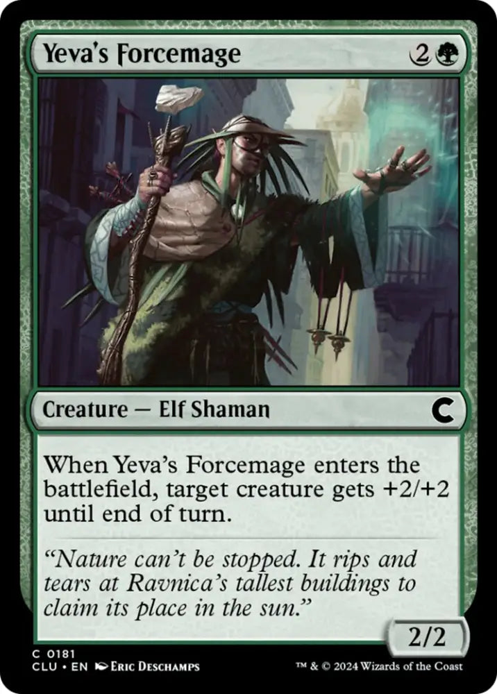 Yeva’s Forcemage [Ravnica: Clue Edition] - MTG Single