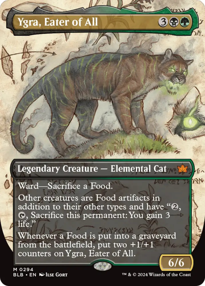 Ygra Eater of All (Borderless) [Bloomburrow] - MTG Single