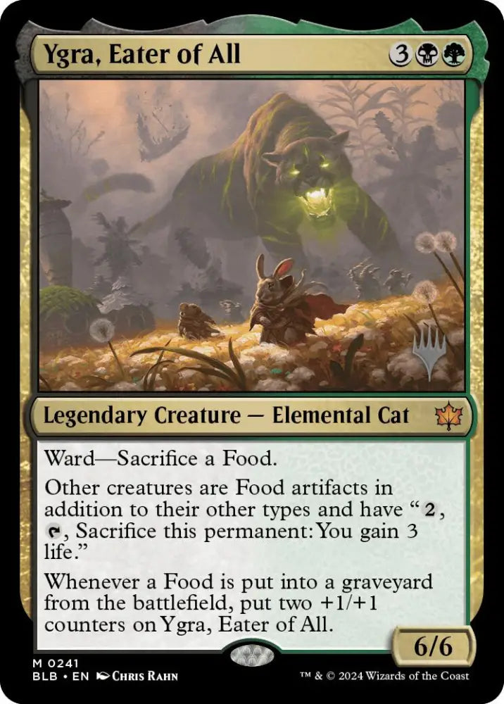 Ygra Eater of All (Promo Pack) [Bloomburrow Promos] - MTG Single