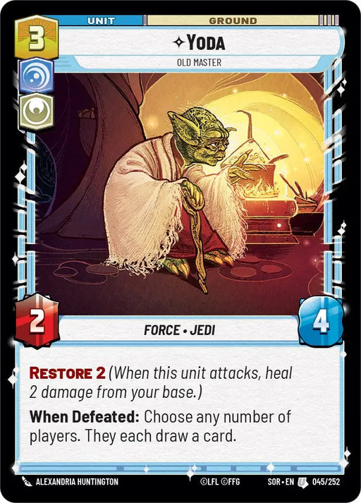 Yoda - Old Master (045/252) [Spark of Rebellion] - Star Wars: Unlimited Single