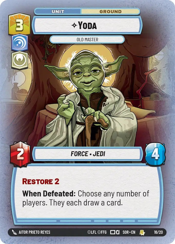 Yoda - Old Master (16/20) [Spark of Rebellion: Weekly Play] - Star Wars: Unlimited Single