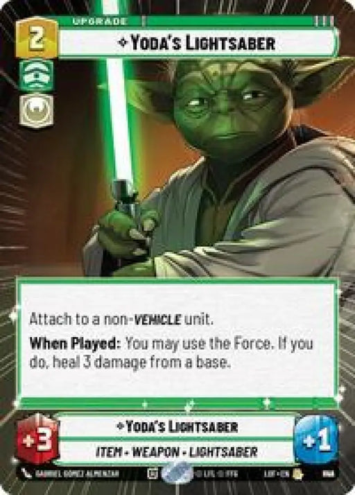 Yoda's Lightsaber (Hyperspace Foil) (842) [Legends of the Force]