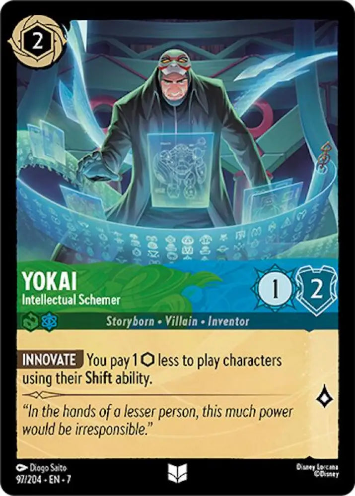 Yokai - Intellectual Schemer (97/204) [Archazia’s Island] - Lorcana Single