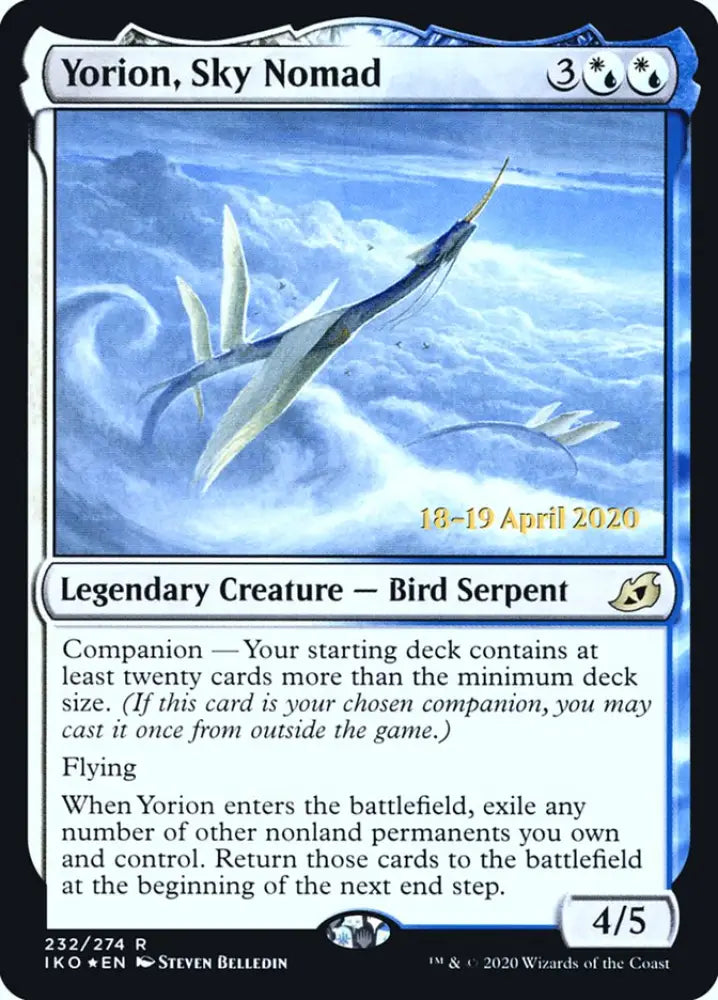 Yorion Sky Nomad [Ikoria: Lair of Behemoths Prerelease Promos] - MTG Single
