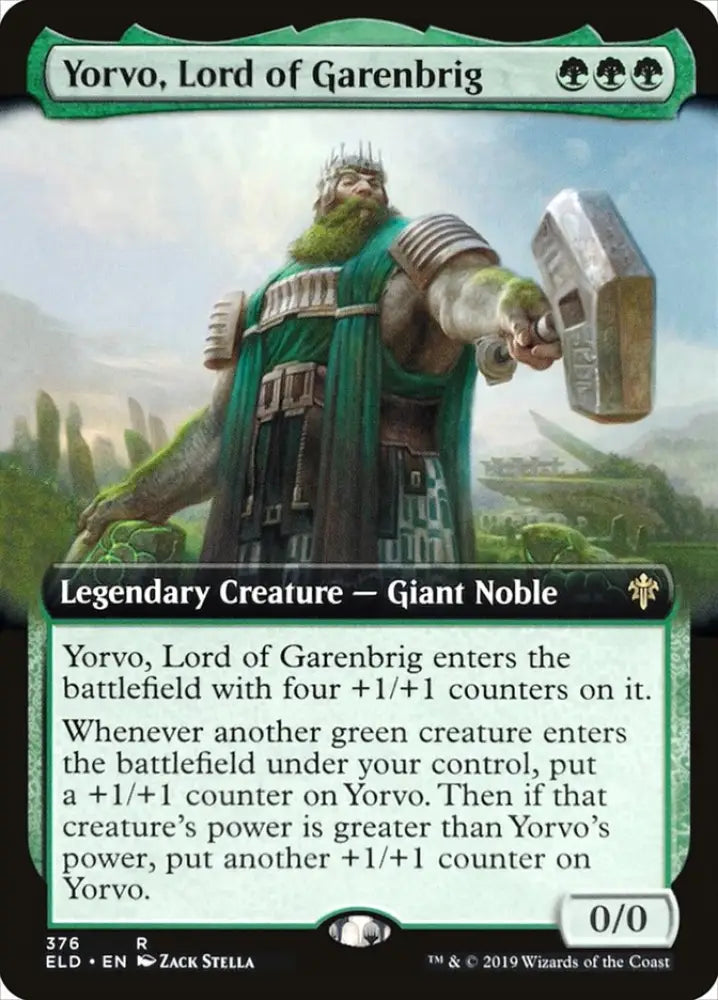 Yorvo Lord of Garenbrig (Extended Art) [Throne of Eldraine] - MTG Single